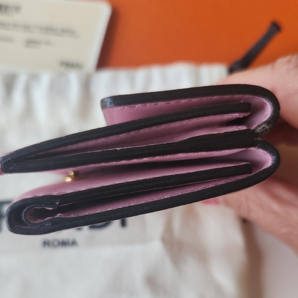 Fendi Roma Pink Trifold Wallet Full Inclusion - Picture 5 of 9